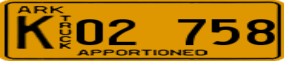 Trailer License Plate
